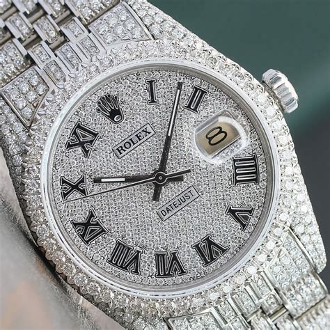 iced out watch real diamonds.